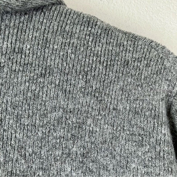 J CREW Cocoon Cardigan Wool-blend Coatigan Pockets Academia Preppy Gray XL - Picture 6 of 11